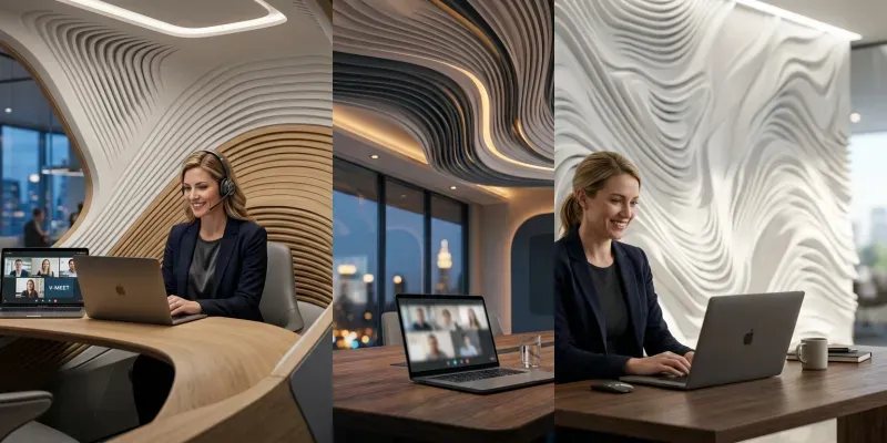 Executive Virtual Office Backgrounds generated by undefined