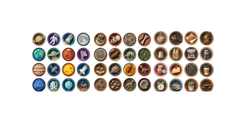 3D Paper Cut Shadowbox 16in1 Icon Packs