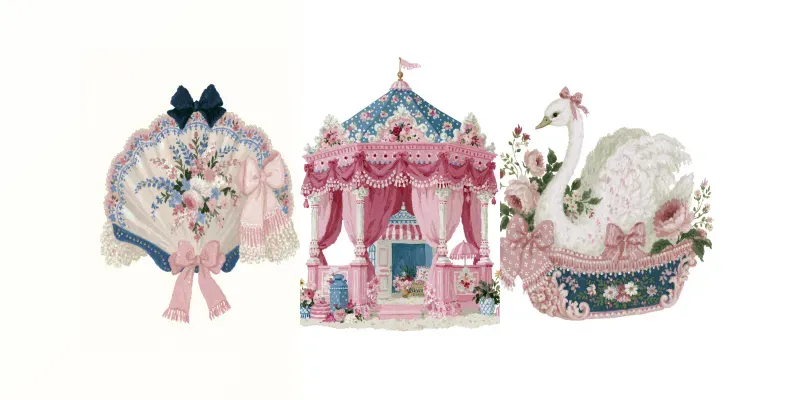 Rococo Summer Escape Cliparts generated by undefined