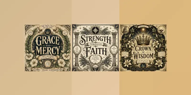 Sacred Vintage Typography Art generated by undefined