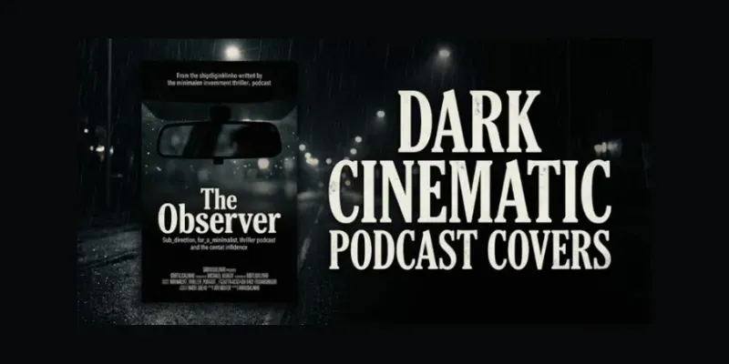 Dark Cinematic Podcast Covers generated by undefined