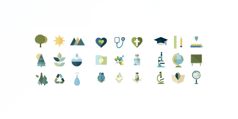 Eco Friendly Icon Set Clipart Logos generated by undefined
