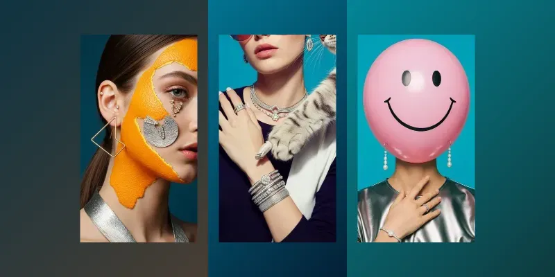 Surreal Playful Luxury Jewellery Photos generated by undefined