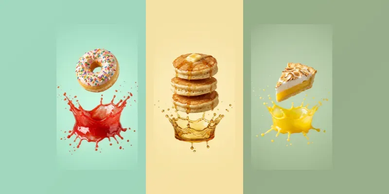 Pastel Dessert Splash Product Photos