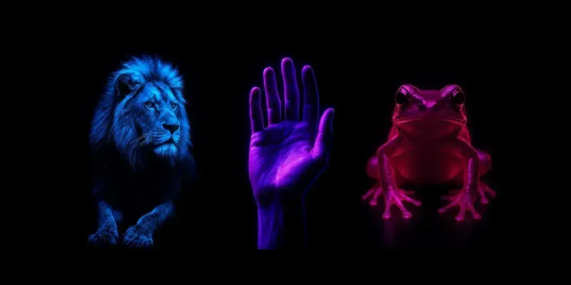 Vibrant Bioluminescence FX Art generated by undefined