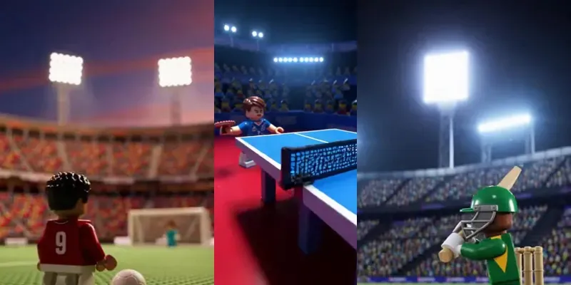 Lego Sports Action Cinematic Videos generated by undefined