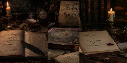 Candlelit Desk Scenes generated by chatgpt-image