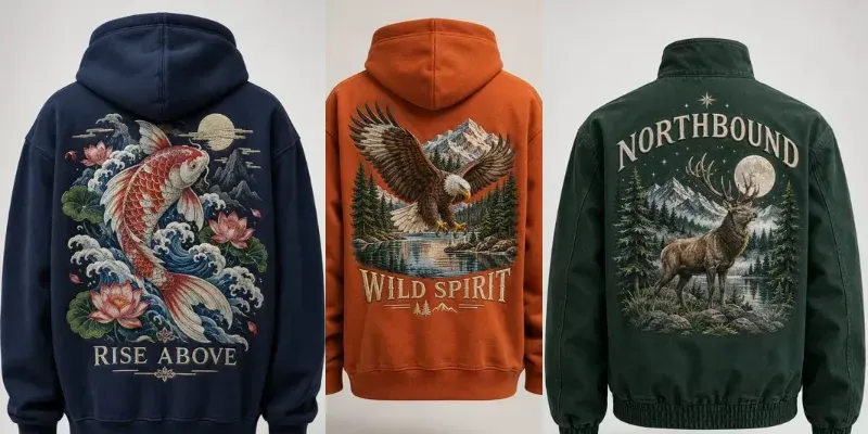 Premium Embroidered Back Designs generated by undefined