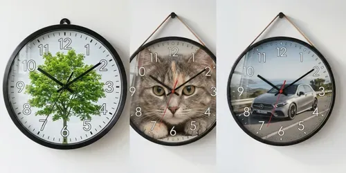 Custom Dial Modern Wall Clocks generated by gemini-image