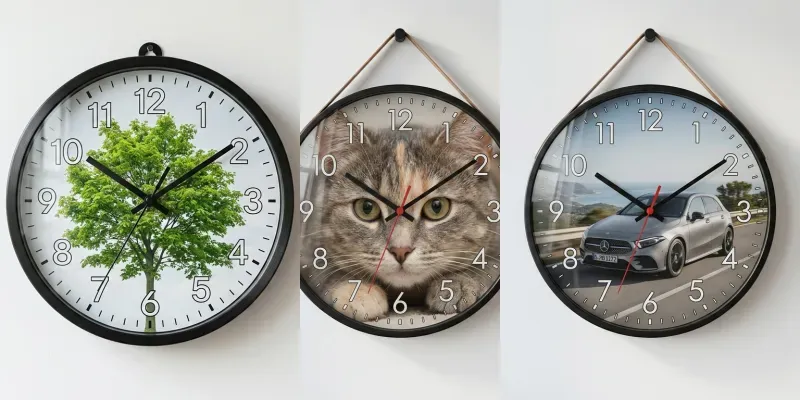 Custom Dial Modern Wall Clocks generated by undefined