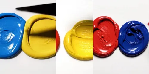 Paint Color Mixing Realistic Blend Revs generated by veo