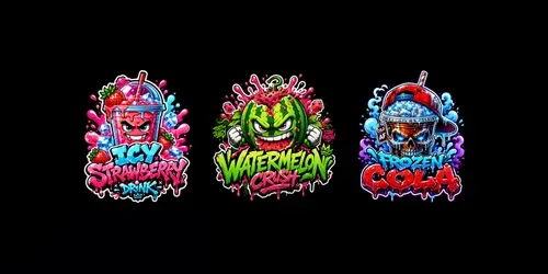 Urban Drip Mascot Logos Packs generated by chatgpt-image