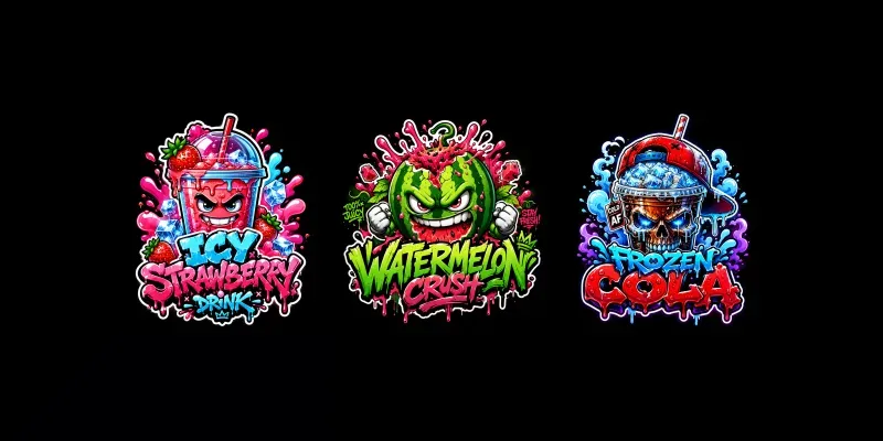 Urban Drip Mascot Logos Packs generated by undefined
