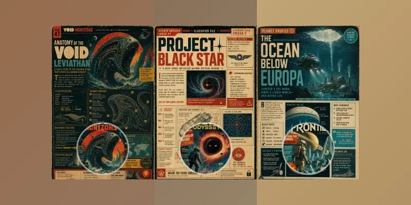 Pulp Science Fiction Pages generated by undefined