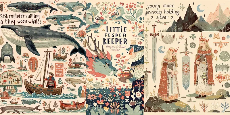 Scandinavian Folk Storybook Art generated by undefined