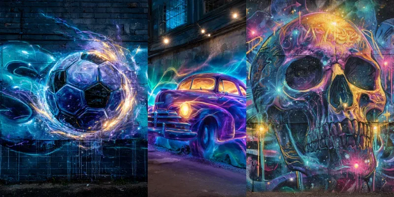 Neon Serpent Spirit Dynamic Graffitis generated by undefined