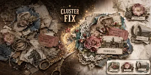 Cowgirl Junk Journal Cluster Labels generated by chatgpt-image