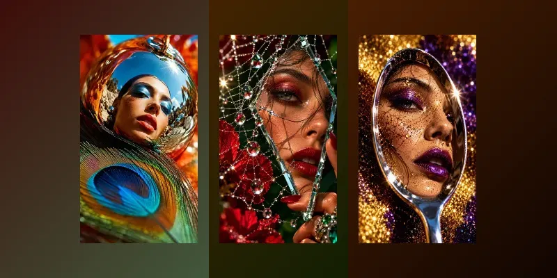 Extreme Macro Reflection Portraits generated by undefined