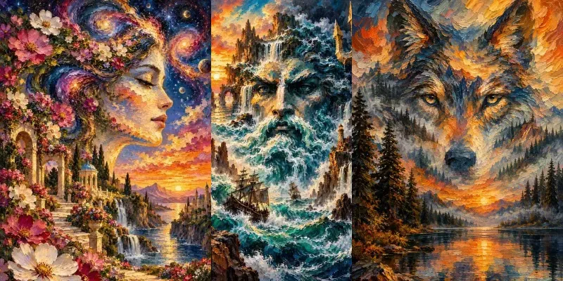 Optical Illusion Oil Paintings