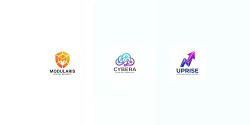 Vibrant Startup Logos generated by gemini-image