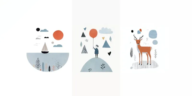 Soft Minimal Storybook Illustrations generated by undefined