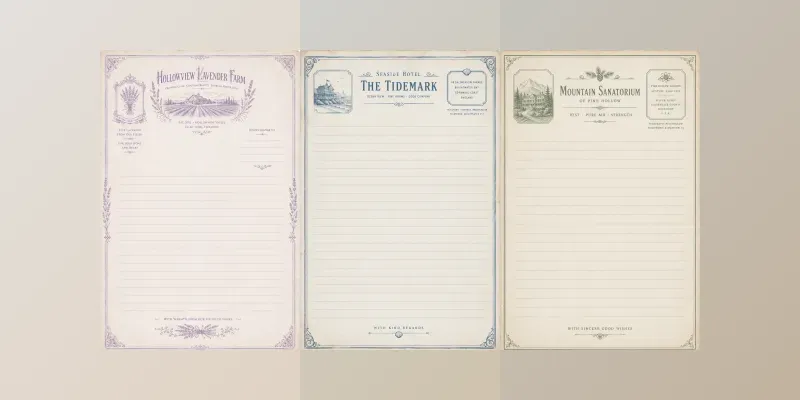 Letter Writing Journal Pages generated by undefined