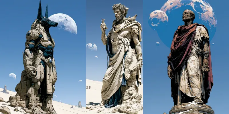 Colossal Legends Of The Cosmic Desert generated by undefined
