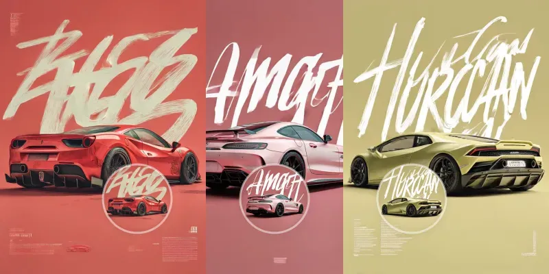 Cars Icon Poster Series generated by undefined