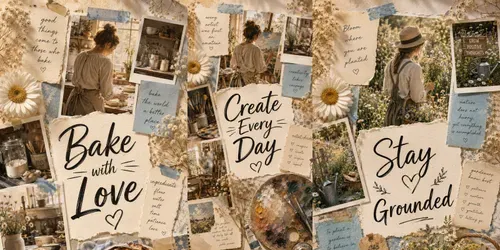 Aesthetic Lifestyle Collage Templates generated by chatgpt-image