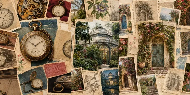 Vintage Archival Collages generated by undefined