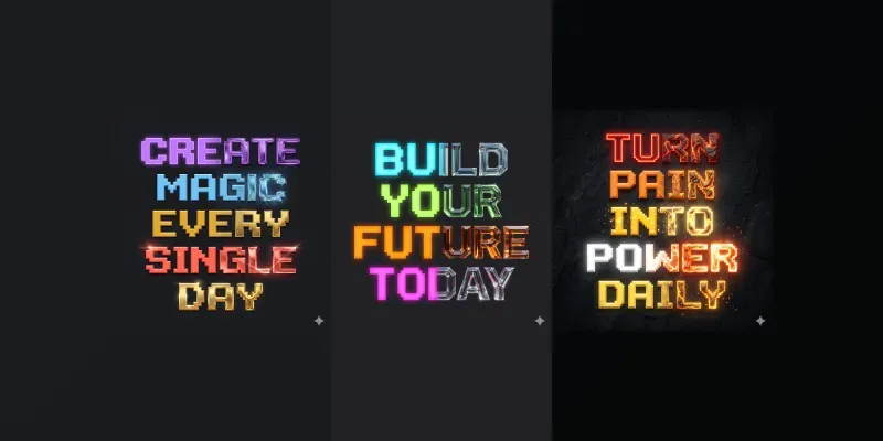 Pixel Realism Text Generator generated by undefined