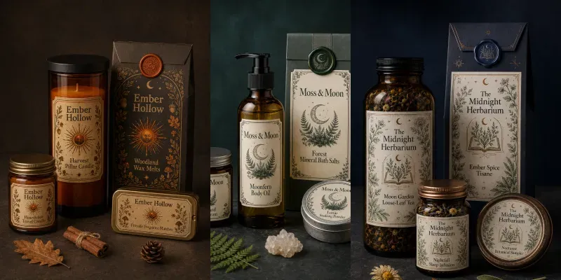 Halloween Apothecary Packagings generated by undefined
