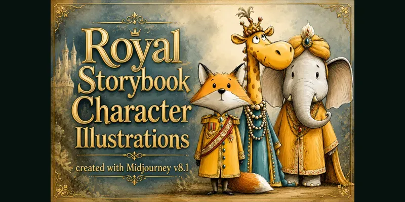 Royal Storybook Character Illustrations generated by undefined