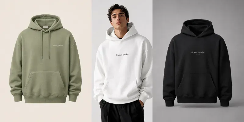 Oversized Tshirt And Hoodie Mockups generated by undefined