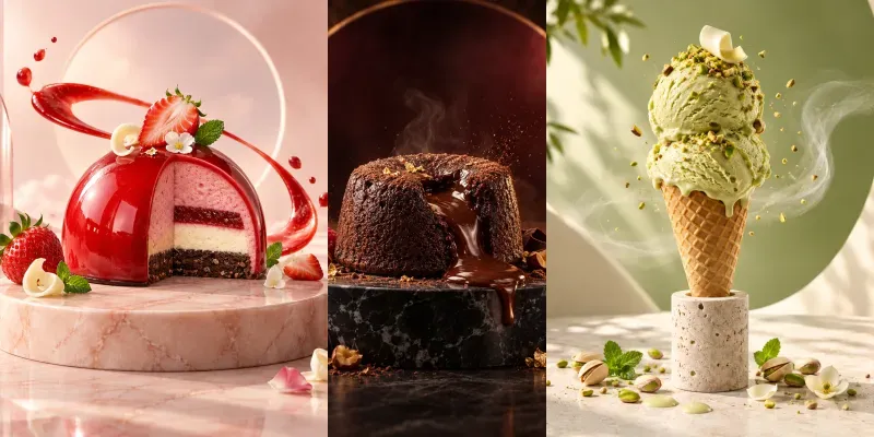 Luxury Dessert Advertising Photos