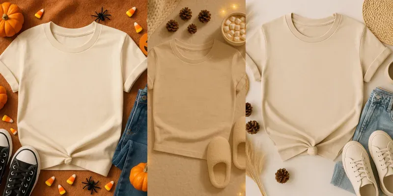 8 Seasonal Tshirt Mockups generated by undefined