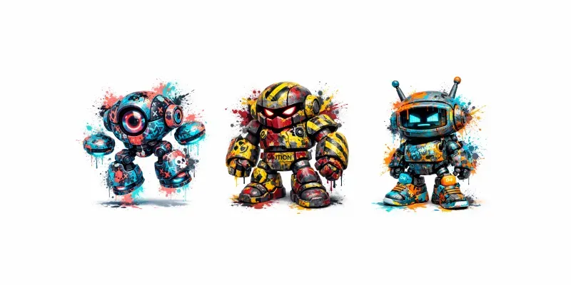 Graffiti Bot Color Clash Toys generated by undefined