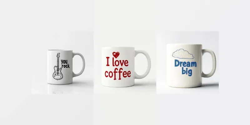 Custom Mug Designs With Text generated by undefined