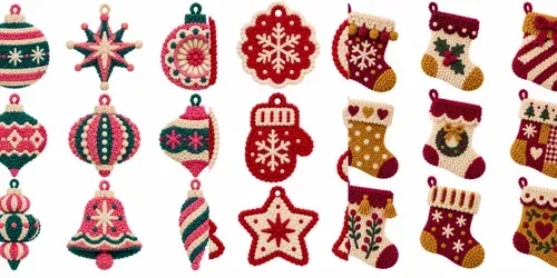 Christmas Punch Needle Art Sets generated by chatgpt-image