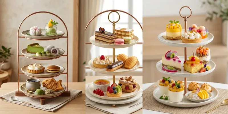 Luxury Dessert Stand Photography generated by undefined