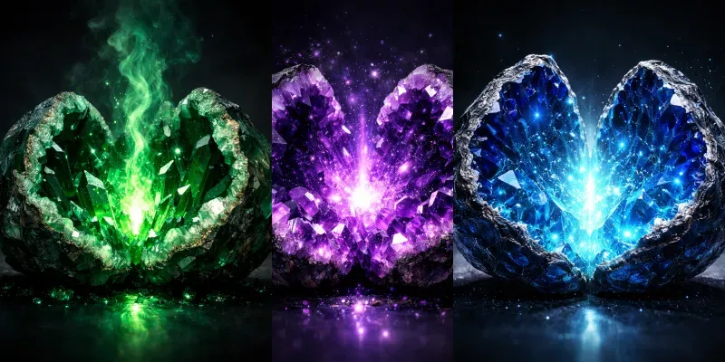 Glowing Crystal Geodes generated by undefined
