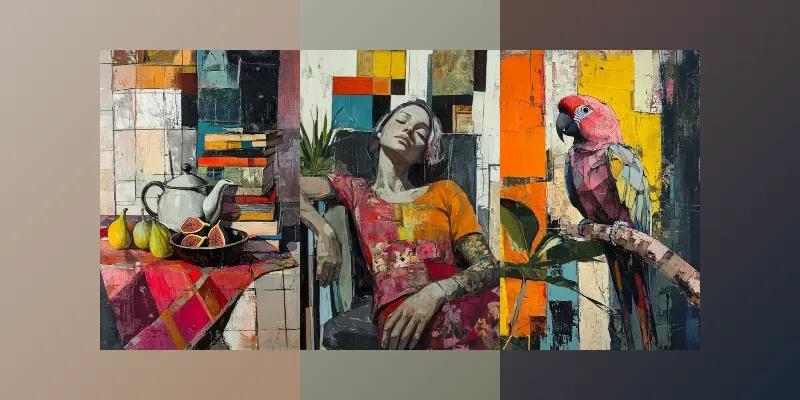 Contemporary Fine Art Oil Paintings generated by undefined