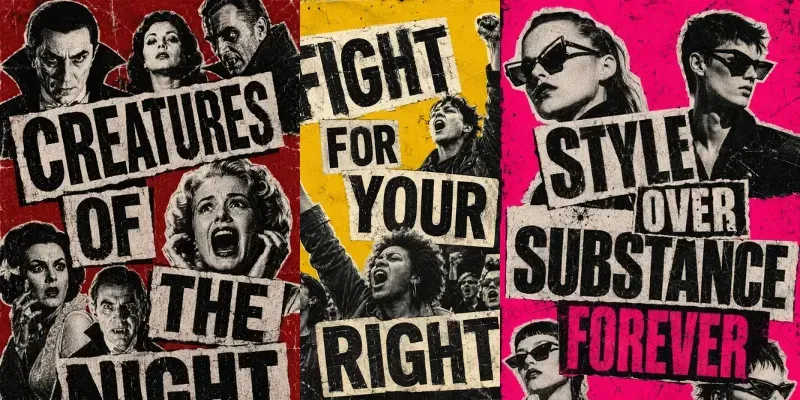 Punk Zine Ransom Note Posters generated by undefined