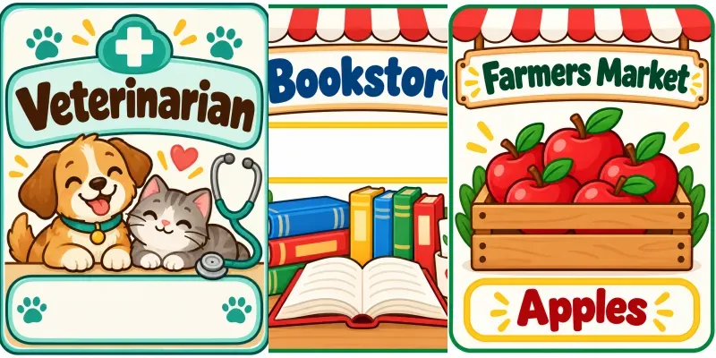 Dramatic Play Printable Generator