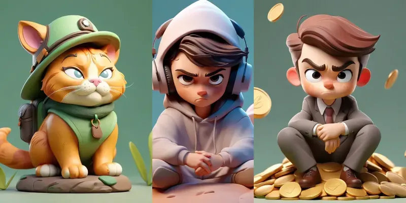 3D Ultrastylized Claymorphism Characters generated by undefined