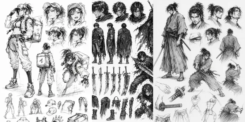 Manga Sketchbook Generator generated by undefined