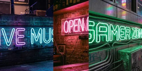 Realistic Neon Sign Text Generator generated by gemini-image