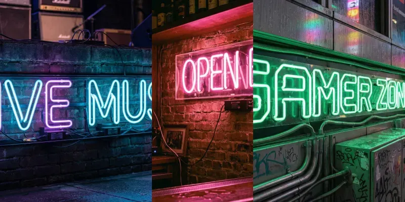 Realistic Neon Sign Text Generator generated by undefined