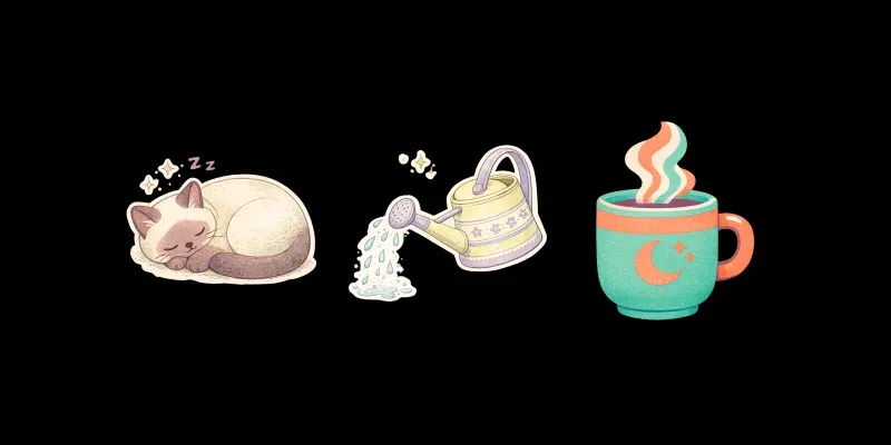 Aesthetic Home Planner Sticker Cliparts generated by undefined