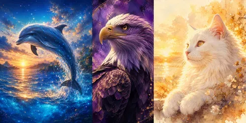 Dreamy Fantasy Animal Portraits generated by chatgpt-image